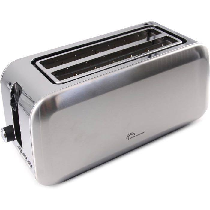 Grille-Pain Girmi TP5702 Rouge 800W - Inox, 8 Niveaux, Fentes Larges Et Décongélation