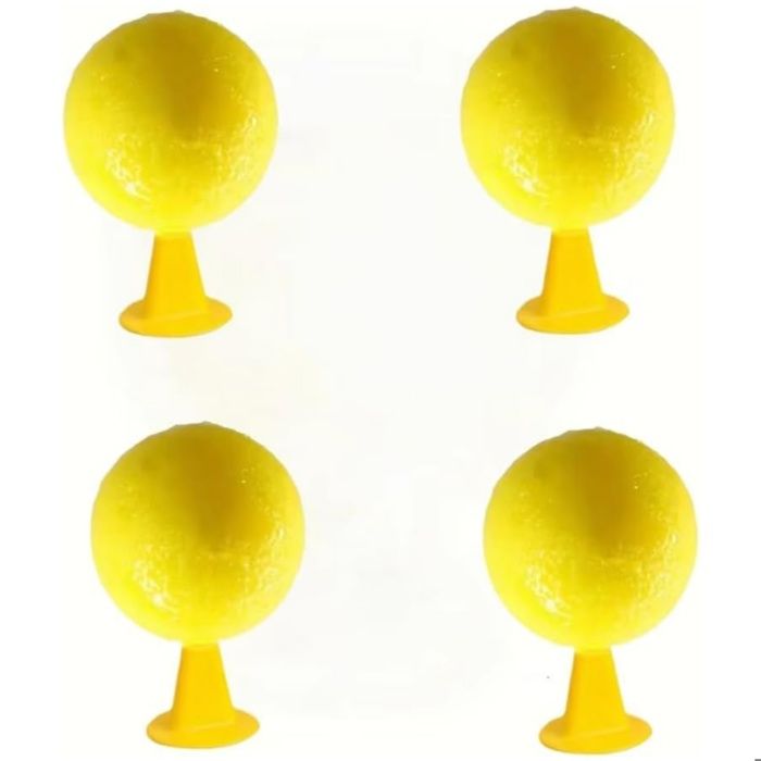 Piège à Mouches Jaunes Lot de 4 Autocollant - Attrape Insectes Naturel Anti Moucherons pour Intérieur Écologique