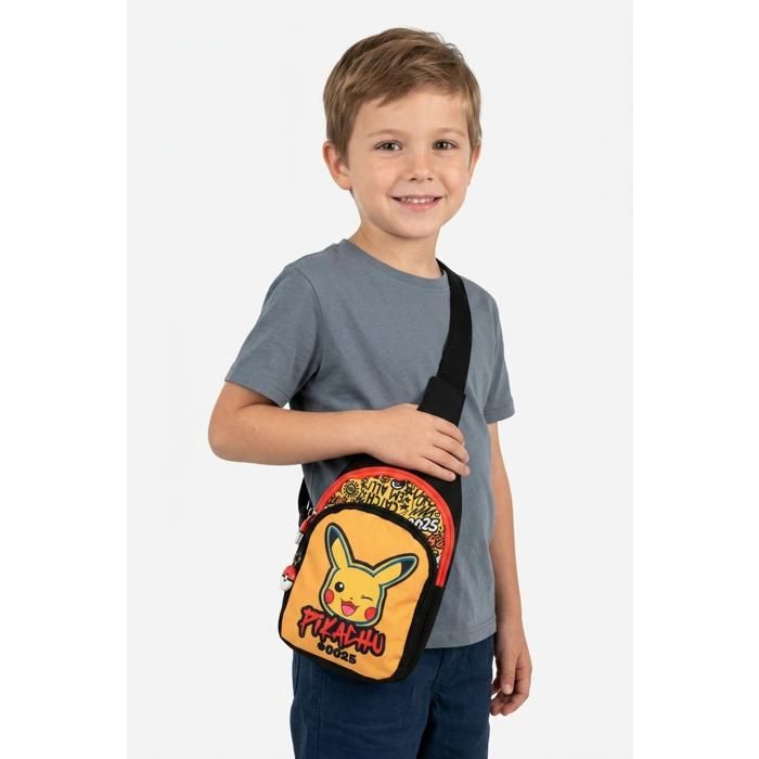 Sacoche Noir garçon Pokémon - Licence officielle