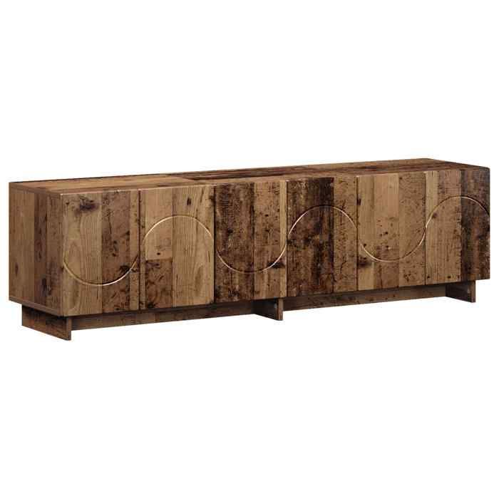 NEUF Meuble de Salon - Meuble hifi - Meuble TV - 140 x 34 5 x 40 cm - Bois ancien - Bois dingénierie250150