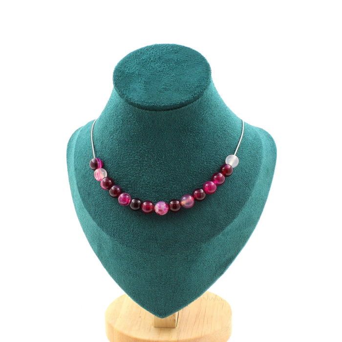 Collier en labradorite et or - France