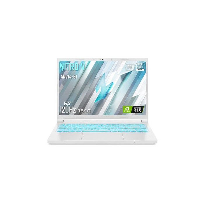 PC portable Acer Gaming Nitro V 14 ANV14-61-R7NL14 WUXGA 14 120Hz AMD Ryzen 5 8645HS RAM 16 Go DDR5 512 GO SSD GeForce RTX 4050