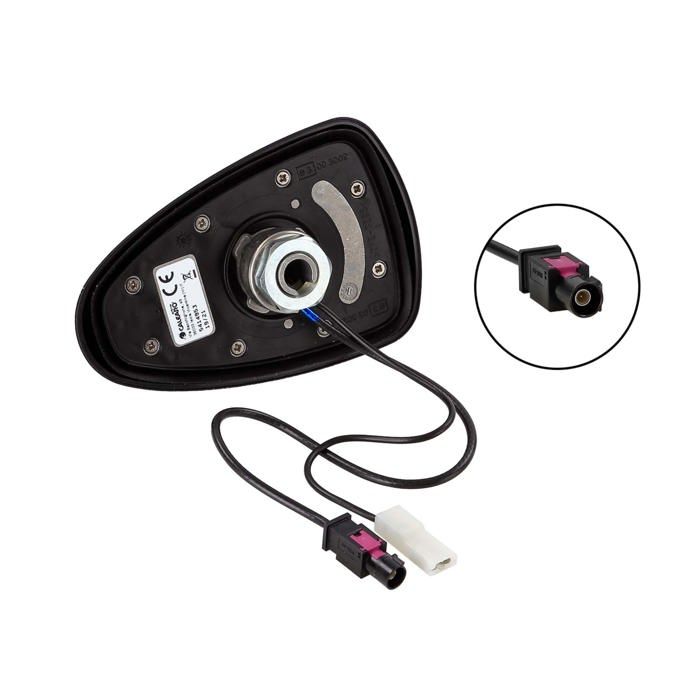 Antenne de toit DAB/DAB+ Shark II 12V alimentation externe/fantôme
