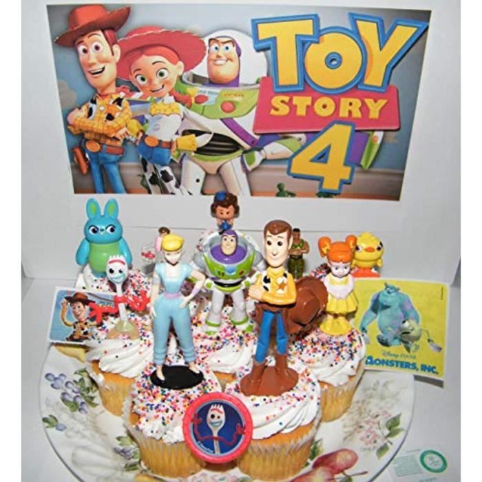 Support A Decorer Bvyzo Toy Story 4 Movie Deluxe Toppers Cupcake Decorations 13 Set Avec 10 Chiffres Autocollants De Film Et Tsring Cdiscount Beaux Arts Et Loisirs Creatifs
