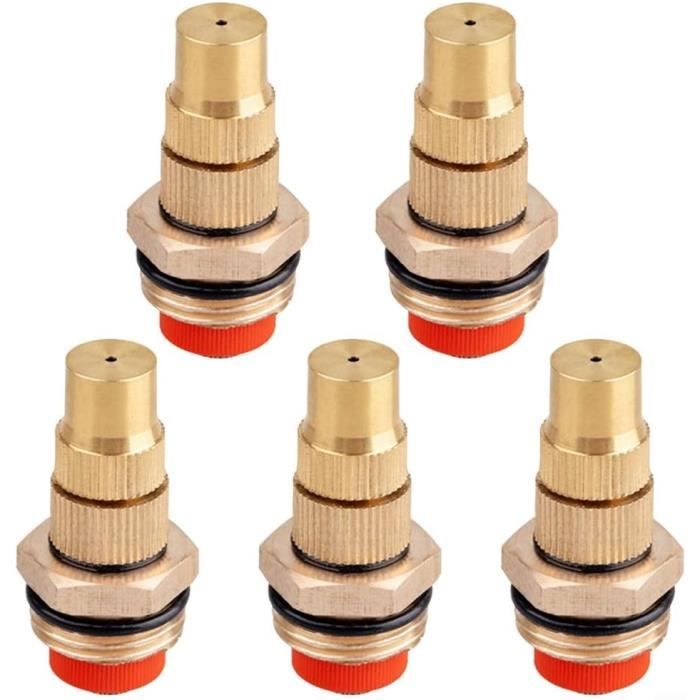 Lot De 4 Buses De Pulvérisation Réglables En Laiton 1/2 Pouce – Idéales Pour Arrosage Pelouse, Jardin Et Plantes