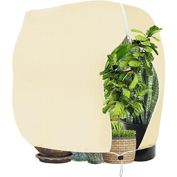 Housse de protection pour plantes beige 120x180cm