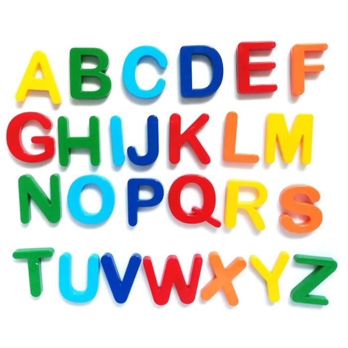 Lettres Magnétiques pour Réfrigérateur Alphabet Enfant Lettres