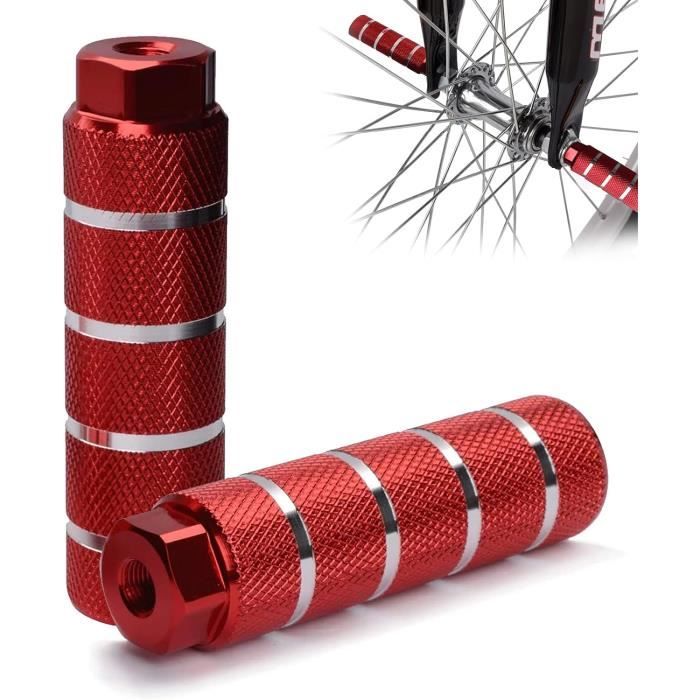 Pédales de vélo axe repose-pieds repose-pieds pour BMX vélo pliant vtt vélo repose-pieds en aluminium pédales essieu arrière 5MM accessoires de vélo