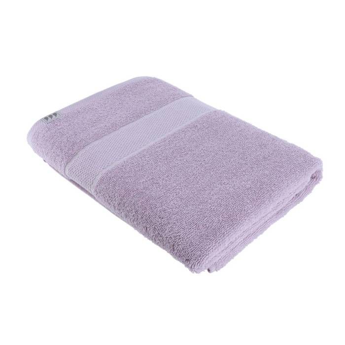 SERVIETTE DE BAIN 70X130 CM 100% COTON - LILAS - Tendance