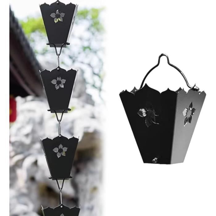 Chaîne d'attrape-pluie en acier inoxydable 1,5 m - Collecteur d'eau de