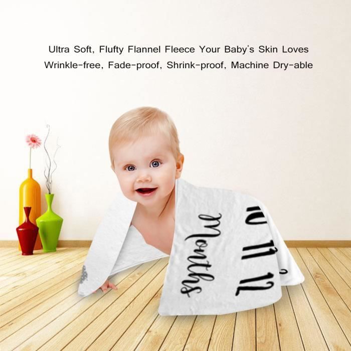 Couverture Mensuelle Pour Bebe De 1 A 12 Mois Photographie Du Cadeau De Naissance Cdiscount Puericulture Eveil Bebe
