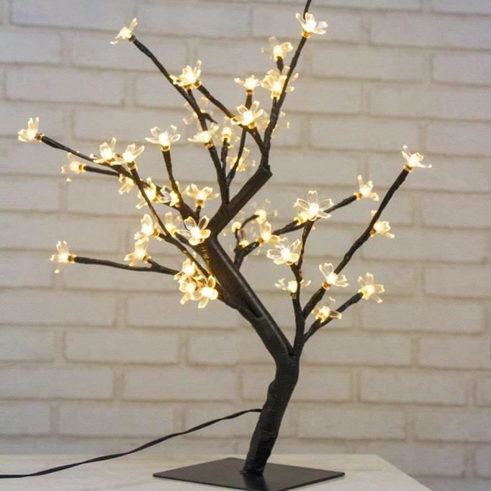 Arbre à LED, Cerisier 150 cm avec 384 fleurs lumineuses blanc chaud - IP44  - Cdiscount Maison