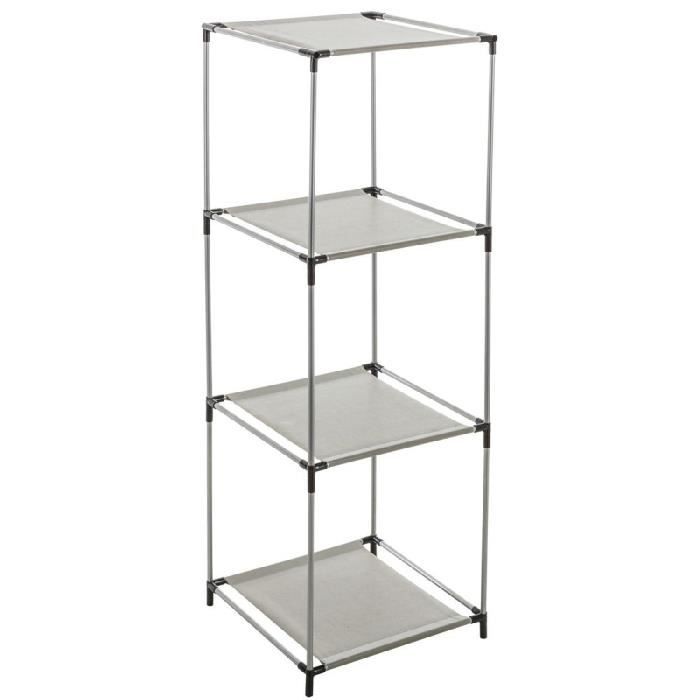 Solutions Rangement Etageres De Rangement 4 Casiers Noir Achat