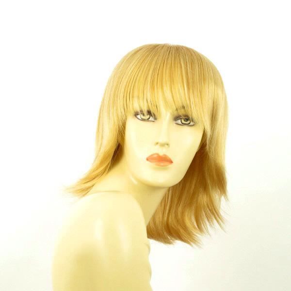 Perruque Femme Mi-longue Synthétique - Blond Doré Méché - Modèle FANIE 24BT613