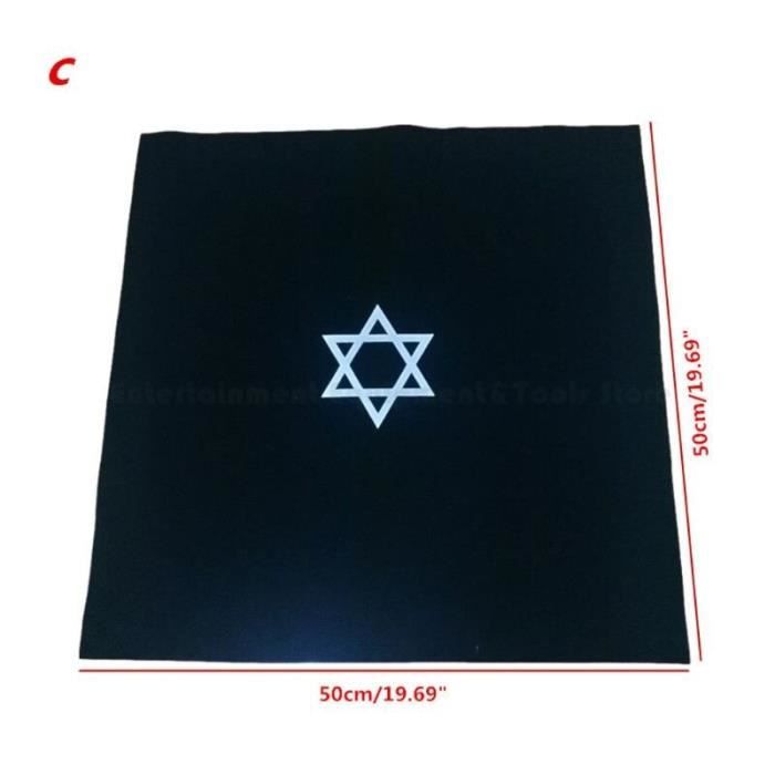 Accessoire Tarot Tapis Tarot Carré 75x75cm Avec Sac De Rangement - Accessoire Divination Sorcellerie Tapis Tarot Divination