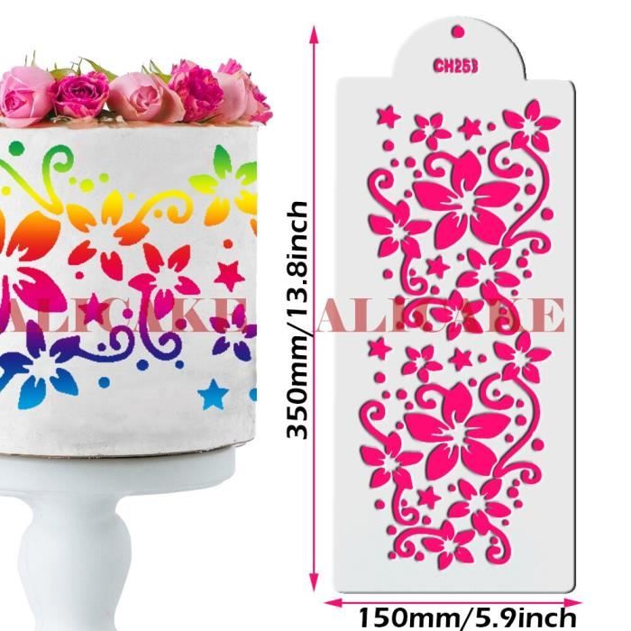 Pochoirs Reutilisables Gateaux MWOOT - 30 Pochoirs Réutilisables Pour Décorer Gâteaux, Café Et Pâtisseries MWOOT Pochoirs