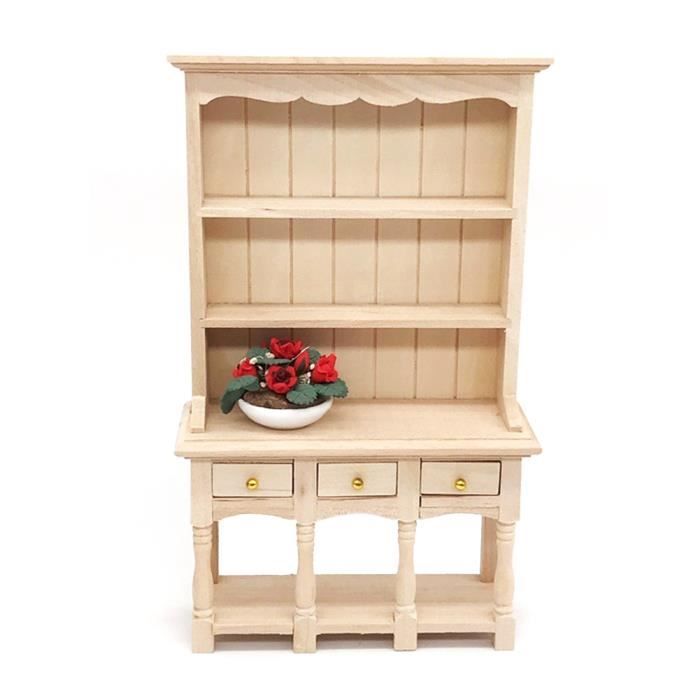 armoire à livres en bois, armoire à livres, exécution exquise mini armoire de meubles écologique et non toxique couleur du bois
