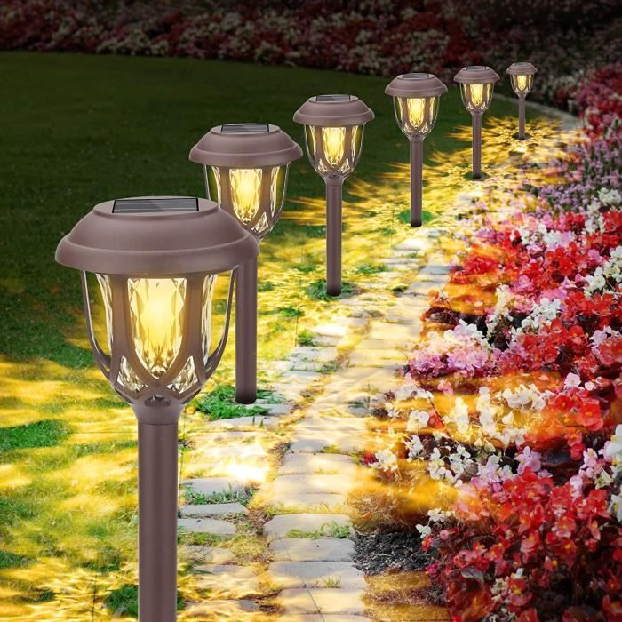 Lampadaire lumineuse Rose - 160cm- Lampe extérieur solaire - 8 seasons  design