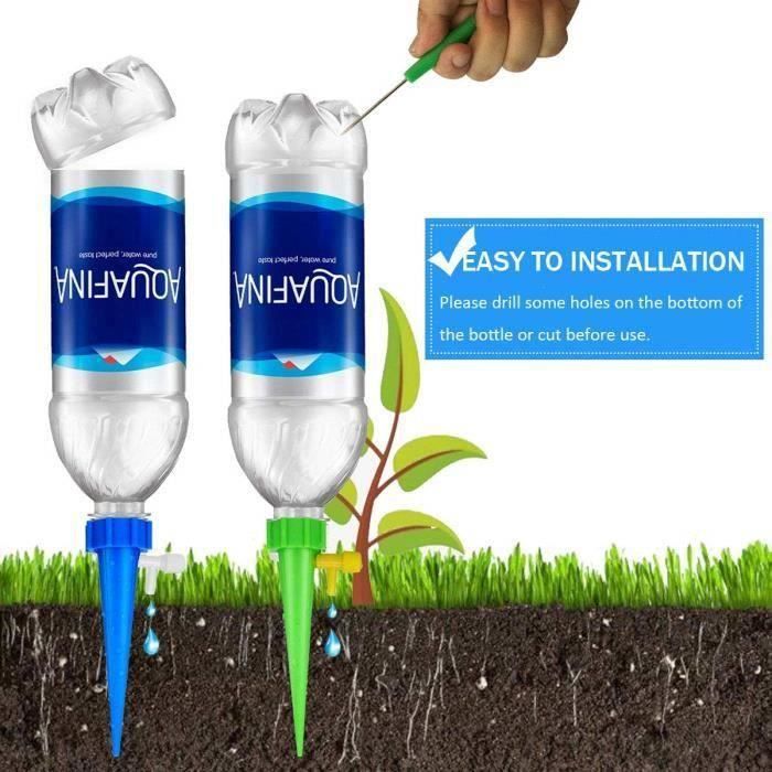 POW 12 Pcs Irrigation Goutte à Goutte Kit Réglable Irrigation de Plante Automatique Plantes Irrigation Système pour Jardin