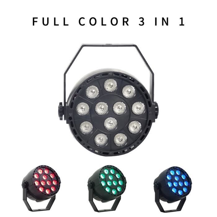 Scene Tech Led Mini projecteur lumineux LED Par - RGB - 12x3W - Lumière de scène ...