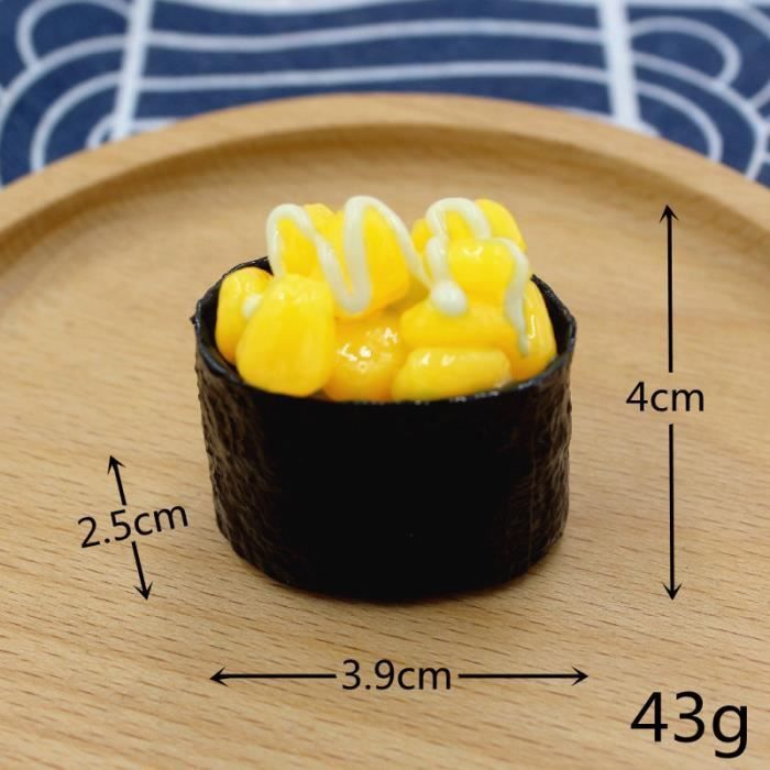 24 Sushi Artificiels - Échantillons Nourriture Réalistes - Pour Décoration, Photographie, Vitrine