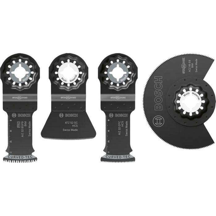 Coffret de 4 lames BOSCH PROFESSIONAL Flooring and Fitting Pour outils oscillants multifonctions