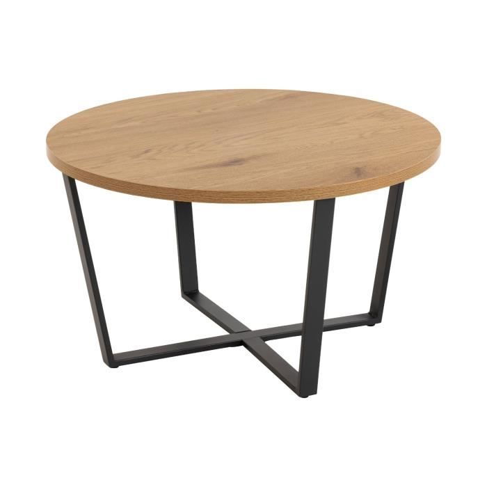 Harlem Table basse industrielle Cdiscount Maison