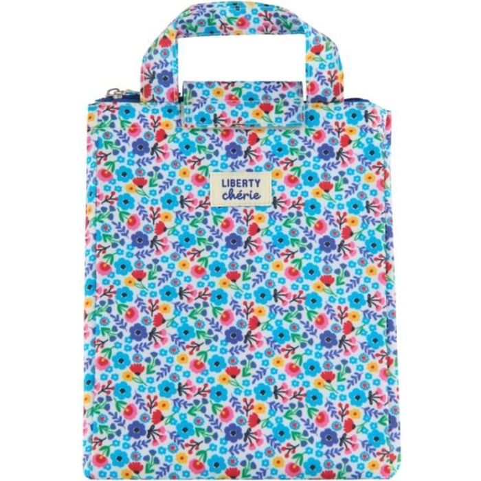 Sac à Lunch Isotherme GIVRAIS Avec Bandoulière - Motif Chat Bonheur - Dimensions : 29 X 15 X 25 Cm