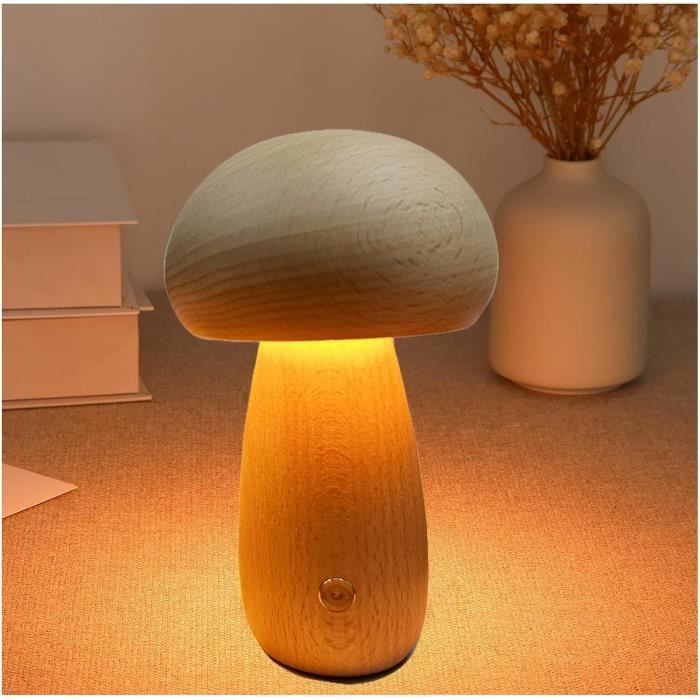 Lampe Champignon LED USB - Intensité Variable 5W, Portable, Pour Table Ou Ambiance