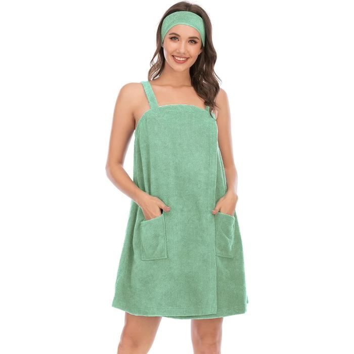 Serviette-robe De Bain Femme Microfibre - 80x140 Cm, Gris, Super Absorbante, Pour Plage, Spa, Piscine