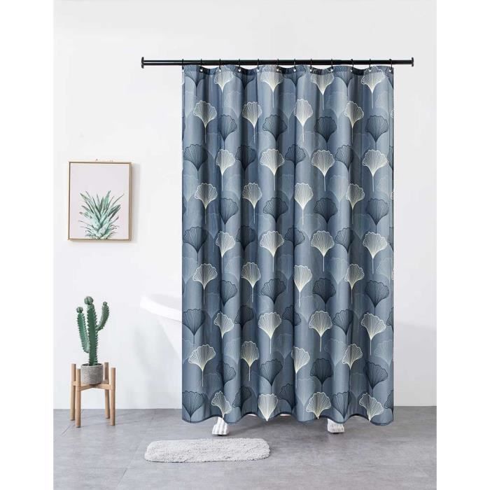 Morbuy Rideau De Douche Anti Moisissure, 3D Rideaux De Salle De Bain Avec 12 Crochets Lavable Haute Qualité Moule Résistant Antibactérien Facile à Nettoyer (Baignoire,120x180cm