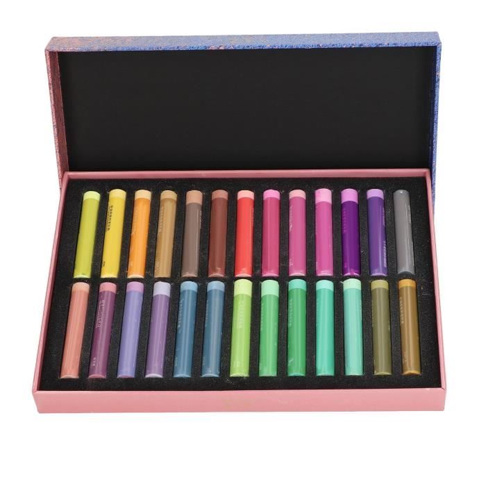 Pastels à l'huile Crayola Signature avec étui décoratif, 24 couleurs