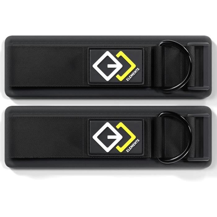 Fitgriff® Sangle Cheville Musculation Poulie (rembourré) - Sangle Musculation et de Fitness sur Le Câble Machines - Ankel Straps (Noir) | Votre wishlist sur