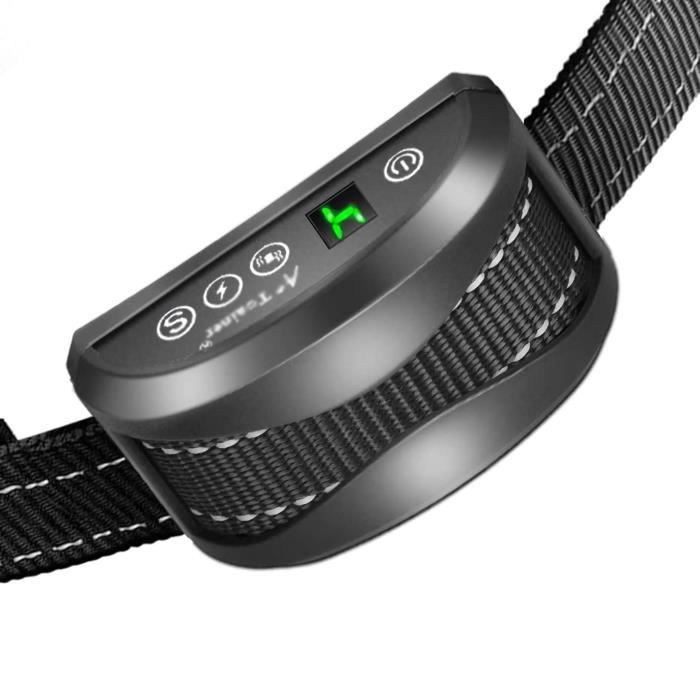 Meilleurs prix pour Collier Anti-Aboiement Chien - 3 Modes Choc Électrique-Vibration-Sensibilité Sangle Reflechissant Réglable pour Petit Gros Chien