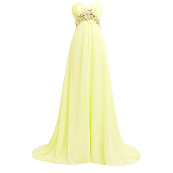 robe jaune pale