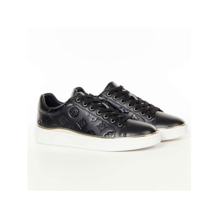 basket guess femme noir et or