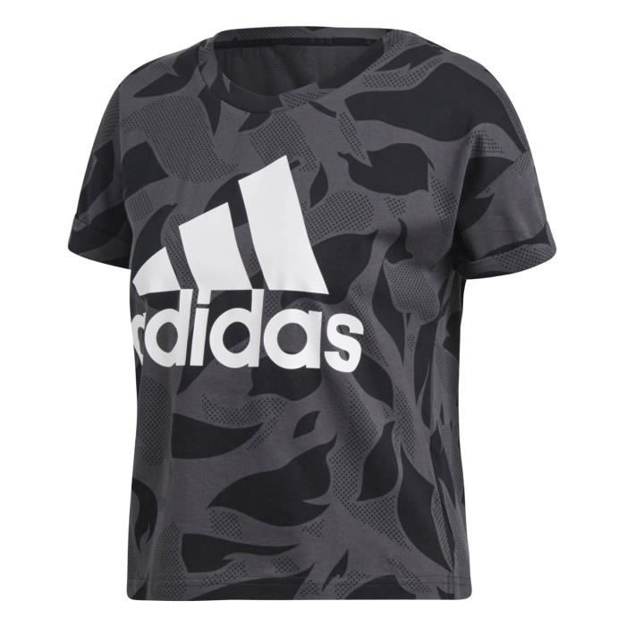 tee shirt adidas gris femme
