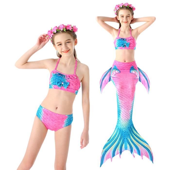 Maillots de Bain Queue de sir ne pour Enfant Fille d guisement