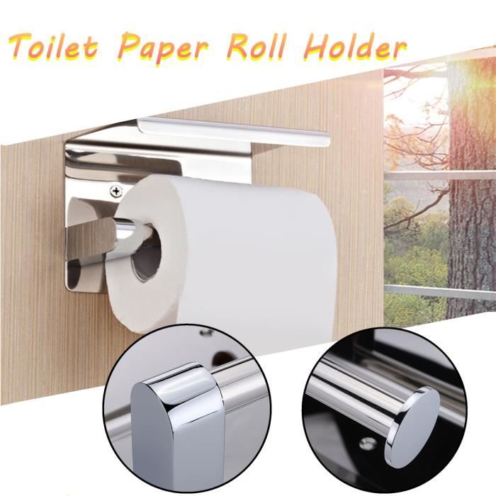 Pas de Forage 3m Auto-adh/ésif Yizhet Porte-Papier Toilette Auto-adh/ésif Porte Rouleau Toilette pour Salle de Bain et Cuisine Support Papier Toilettes Acier INOX Bross/é