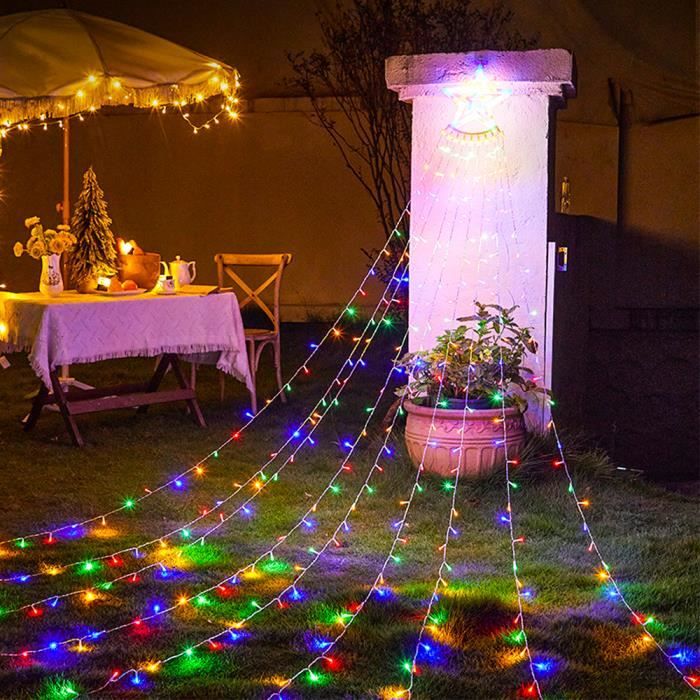 Guirlande lumineuse OHMG 350 LED Etoile Noël Extérieur Multicolore 9 * 3.5m  - Cdiscount Maison