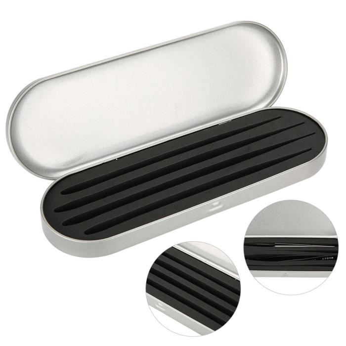 Boîte De Rangement Pour Pinces à épiler - Tube Ovale En Plastique Transparent, Compact, Pour Voyage