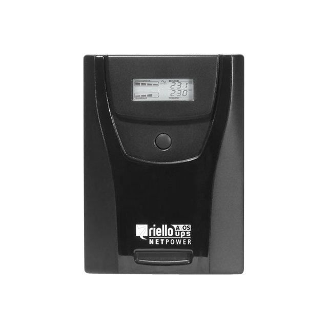 Riello UPS Net Power NPW 2000 Onduleur CA 220-230-240 V 1200 Watt 2000 VA RS-232 USB connecteurs de sortie : 6 noir