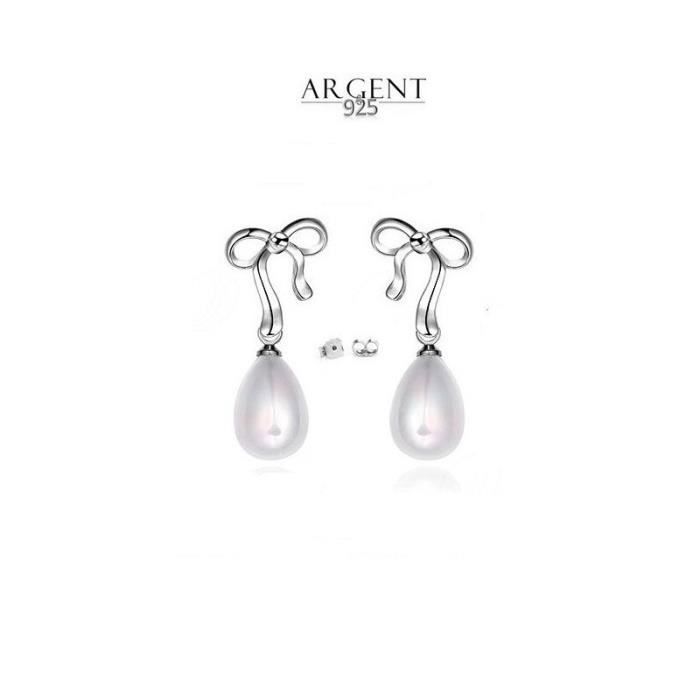 Argent sterling 925 Rond Corde Noeud Pendantes Boucles D/'oreilles