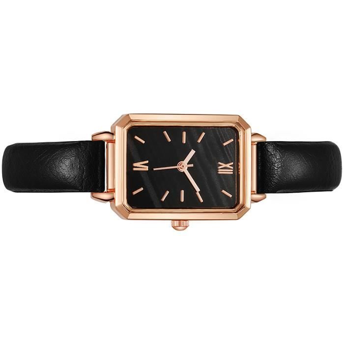 Montre SURENHAP Montre Femme Vintage Rectangulaire Acier