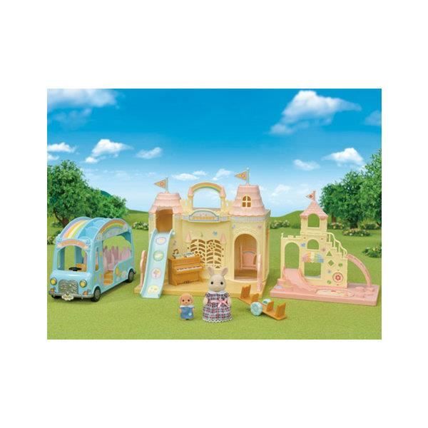 Jouet - SYLVANIAN FAMILIES - Baby Castle Nursery - Blanc et Rose - Pour Enfant de 3 ans et plus