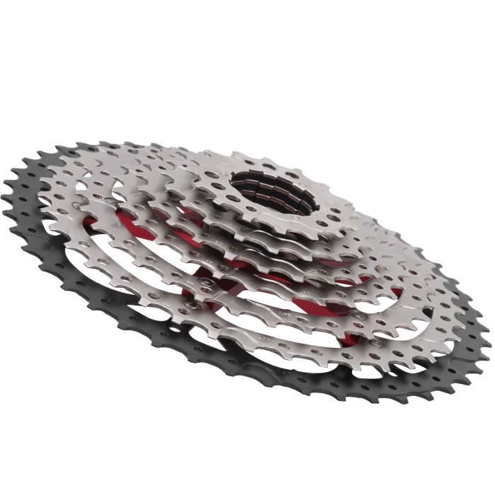 Box Three Prime 9 Cassette de vélo 11-46T compatible avec les moyeux HG standard 9/10/11 vitesses pour VTT, cassettes de vélo légères compatibles avec les cassettes de vélo Box Three Prime 9 Cassette de vélo 11-46T compatible avec les moyeux HG standard 9/10/11 vitesses pour VTT, cassettes de vélo légères compatibles avec les cassettes de vélo