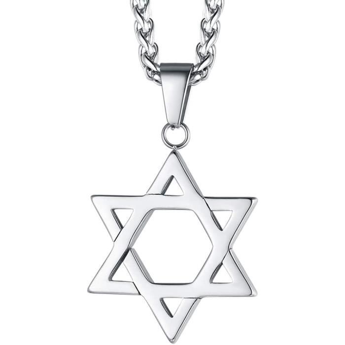 VASSAGO Collier Ras Du Cou Gothique Avec Pendentif En Forme De Signe De L'archange Uriel - Gravure Talisman - Amulette Ange - Bijou Vintage Pour Homme