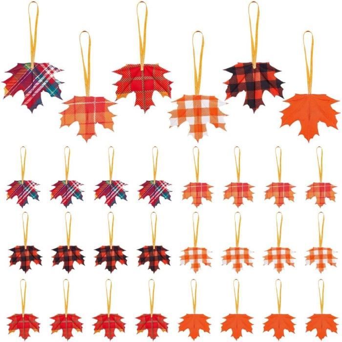 24 Décorations Feuilles D'érable - Automne Thanksgiving - Augisteen
