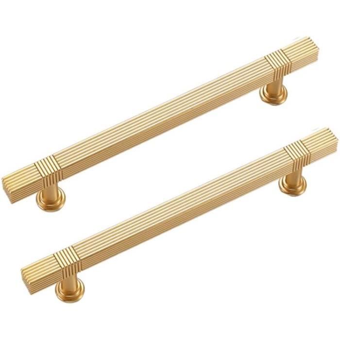 2 Pièces Poignee De Meuble Cuisine Entraxe 64mm Poignée Meuble Dorée