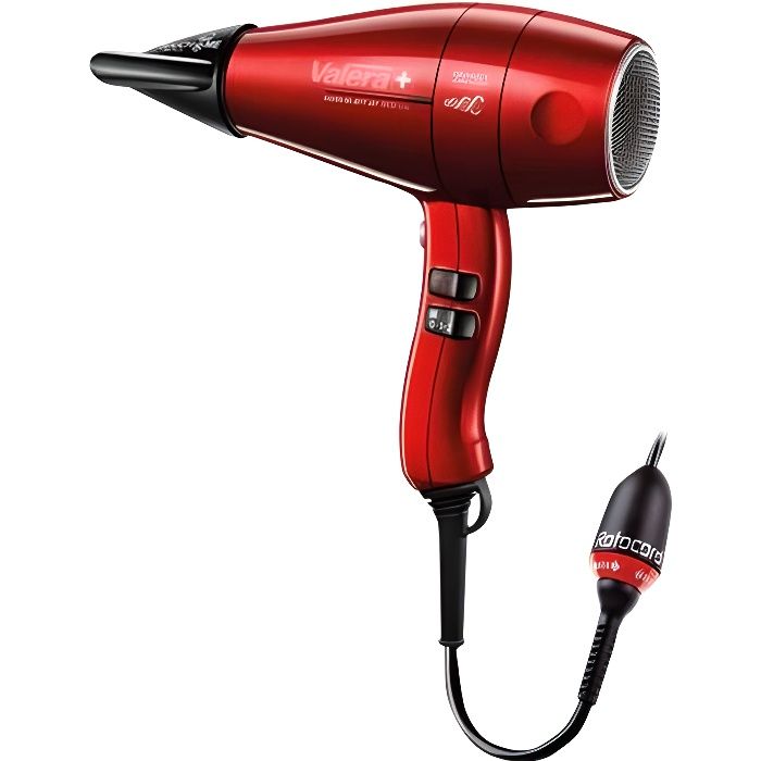 Sèche-cheveux professionnel Valera SXJ8500DRC - 2000W - Moteur AC - Ioniseur - Rouge